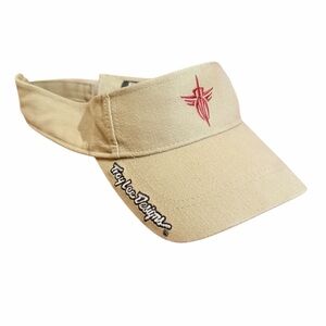 Troy Lee Designs Beige Visor with Pink Logo